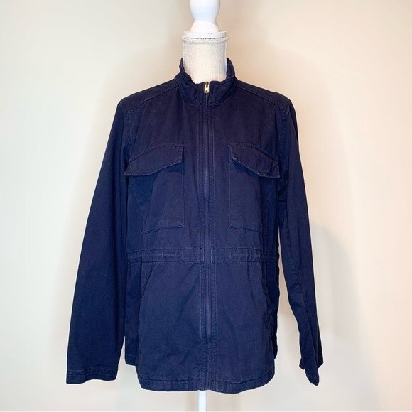 GAP Navy Blue Utility Field Jacket Large - Picture 1 of 10